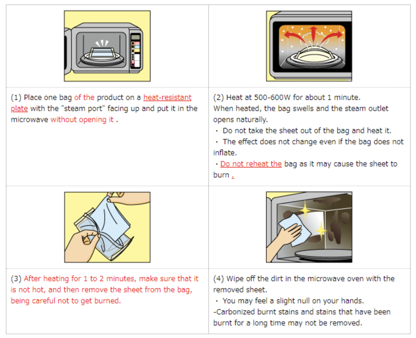 KOBAYASHI Pharmaceutical Microwave Oven Cleaning Packets (3 Packets